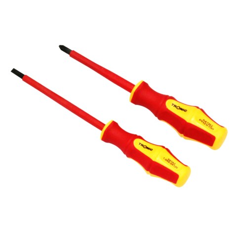 Tronic Screwdriver Set Red/Yellow 2 Pieces