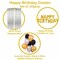Party Time 53-Pieces 12inch Metallic Black, Gold &amp; Silver Latex Balloons, Silver Foil Curtain, Happy Birthday Banner For Birthday Party Decoration - Birthday Balloons Party Supplies