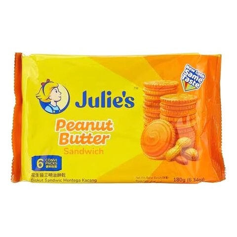 Julie&#39;s Peanut Butter Sandwich Cookies 180g