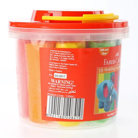 Faber-Castell Modelling Clay Bucket Multicolour 3 Years and above 500g