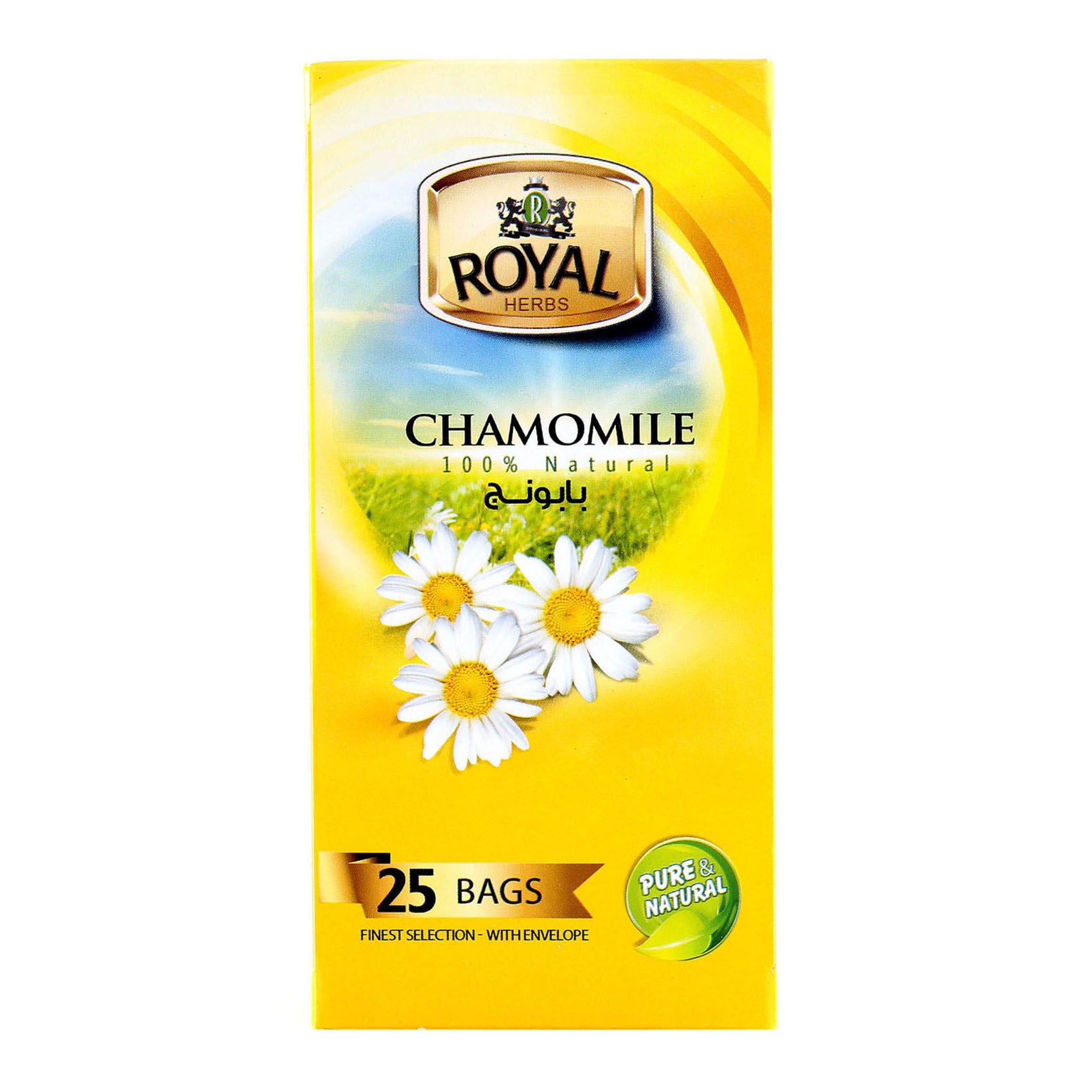 Buy Royal Herbs Chamomile Tea 25 Tea Bags Online Shop Beverages on
