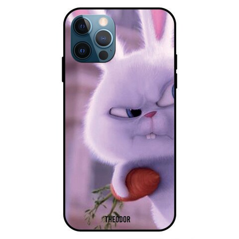 Theodor Apple iPhone 12 Pro 6.1 Inch Case Cute Rabbit 1 Flexible Silicone Cover