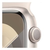 Apple Watch Series 9 GPS 45mm Starlight Aluminium Starlight Sport Band Medium/Large