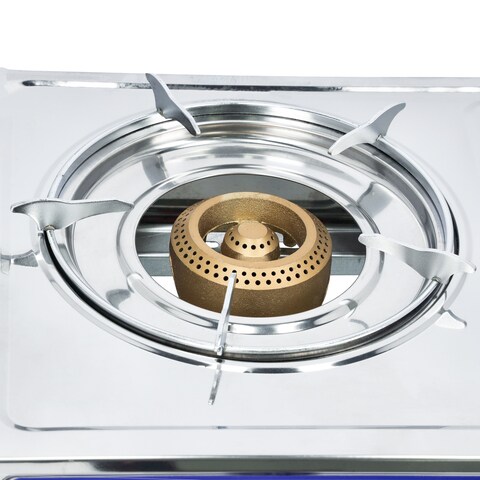 Indoor gas grill outlet cooktop