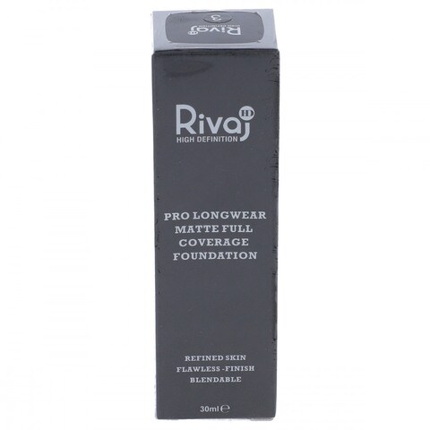 Rivaj High Definition Pro Longwear Matte Full Coverage Foundation 03 30ml