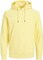 Plain Casual unisex Pullover Hoodie Sweatshirt with Pockets (YELLOW,XL)