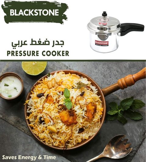 Blackstone Pressure Cooker, Aluminum Pressure Cooker For Kitchen With Outer Lid (Bspc6701) - 3Ltr