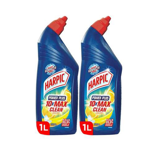 Buy Harpic Citrus Power Plus 10X Max Clean, 2x1L Online