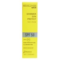 Revolution Skincare Shimmer Sun Protect Face Cream SPF50 White 50ml