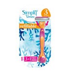 Buy Gillette Simply Venus 3in1 Refillable Womens Smooth Razor With 4 Blades in Kuwait