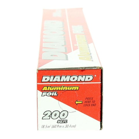 Diamond Aluminium Foil Silver 200sqft
