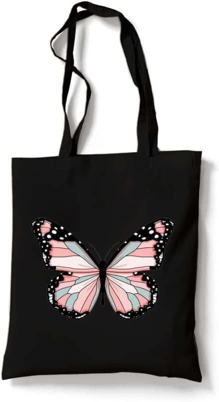 Butterfly canvas tote discount bag