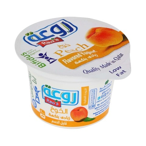 Raw&#39;a Peach Yoghurt Low Fat 100g