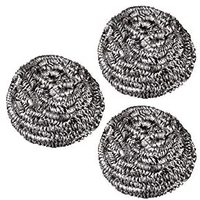 OKS Heavy-Duty Stainless Steel Scrubber, Kitchen Cleaning Accessory (Multi-Purpose Use) (Pack of 4 Units).