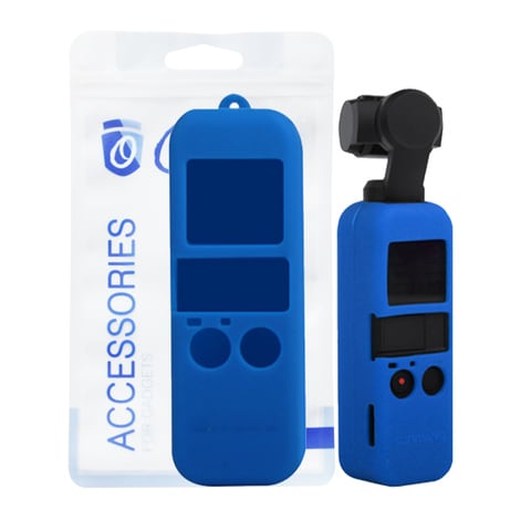 Ozone - Soft Silicone Case for OSMO Pocket Scratch Protective Cover Designed for DJI OSMO Pocket Gimbal Camera - Blue