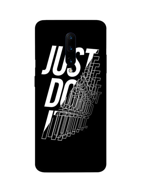 Theodor - Protective Case Cover For Oneplus 7 Pro Just Do It Black Background