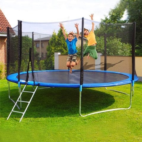 Xiangyu Trampoline, High Quality Kids Outdoor Trampolines Jump Bed With Safety Enclosure Exercise Fitness Equipment (12 Feet)