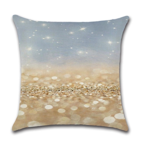 Rishahome Sky&amp;Sand Printed Cushion Cover, 45x45 cm