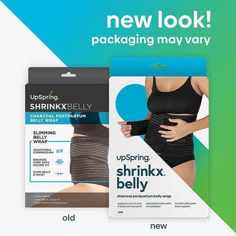 UpSpring Shrinkx Belly Charcoal Postpartum Belly Wrap