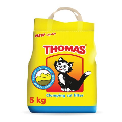 توماس رمل القطط المتكتل 5كغ