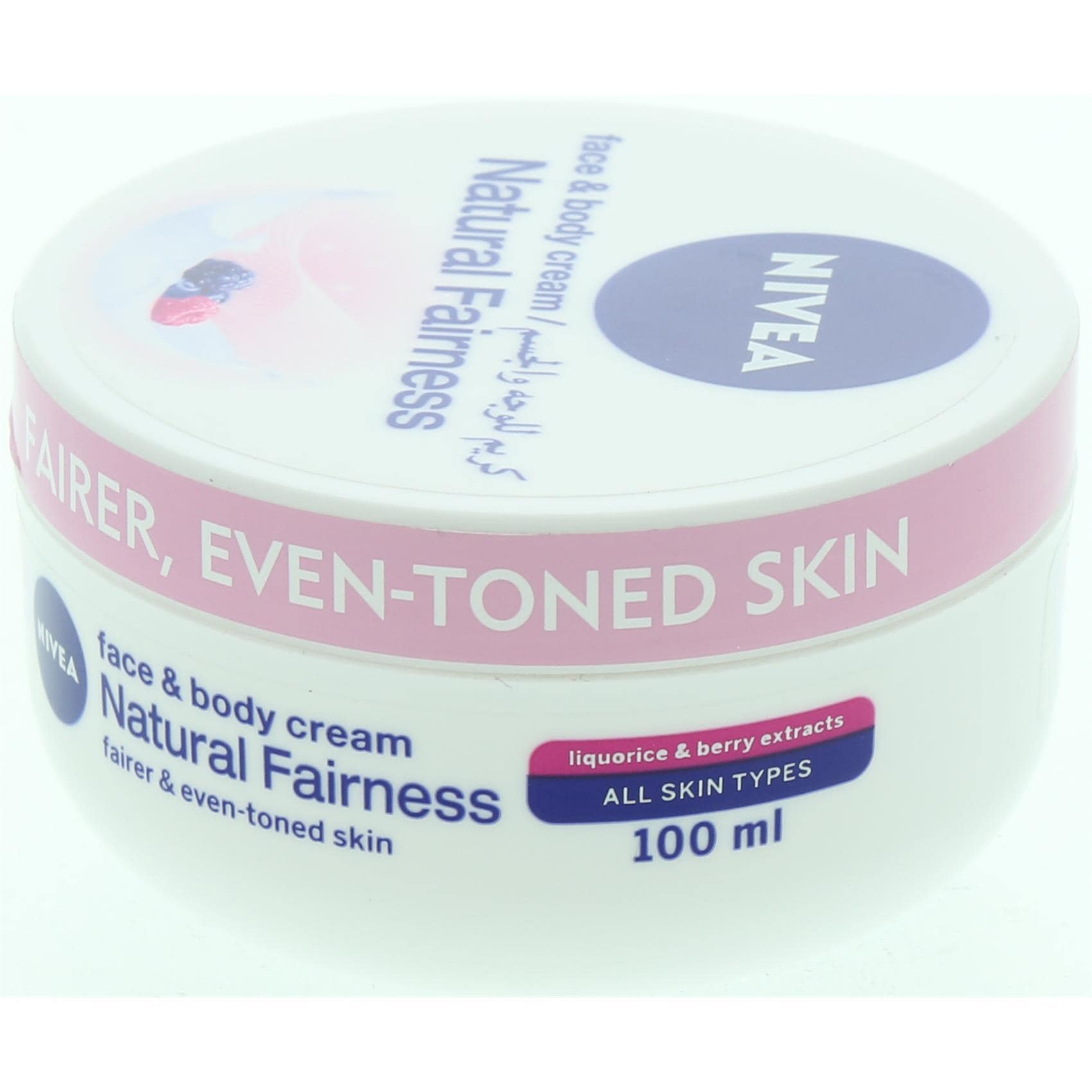 Buy Nivea Natural Fairness Face & Body Cream 100ml Online Shop Beauty