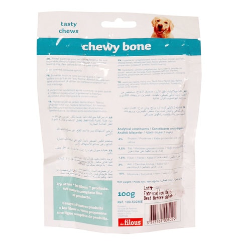 Les Filous Chewy Bone Dog Snack 100g