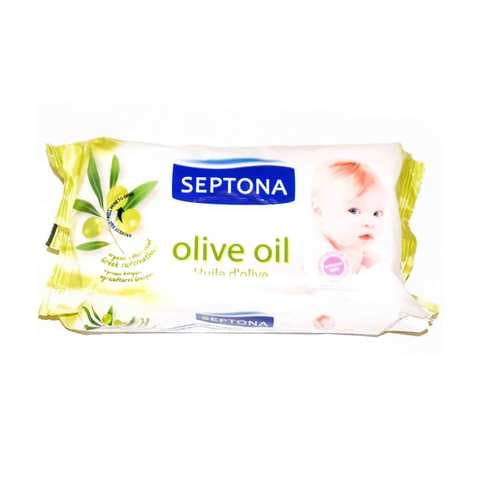 Septona Baby Wipes Olive Oil 64 Wipes