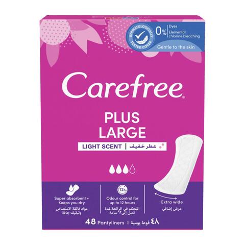 Carefree Panty Liners, Large - 48 Pads