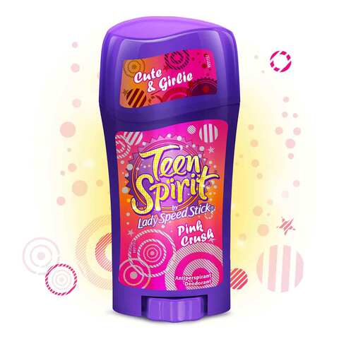 Lady Speed Stick, Teen Spirit, Anitperspirant Deodorant, Pink Crush, 65g