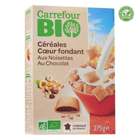Carrefour Bio Organic Hazelnuts And Chocolate Cereals 375g
