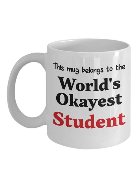 muGGyz Printed Quote Coffee Mug White 325ml