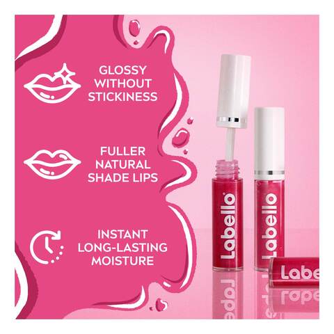 Labello Lip Oil Moisturising Lip Care Glossy Finish Pink Rock 5.5 ml