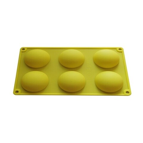 Half Sphere Silicone 6-Cavity Chocolate Ball Baking Mold for Making Cake, Jelly, Dome, Pudding
