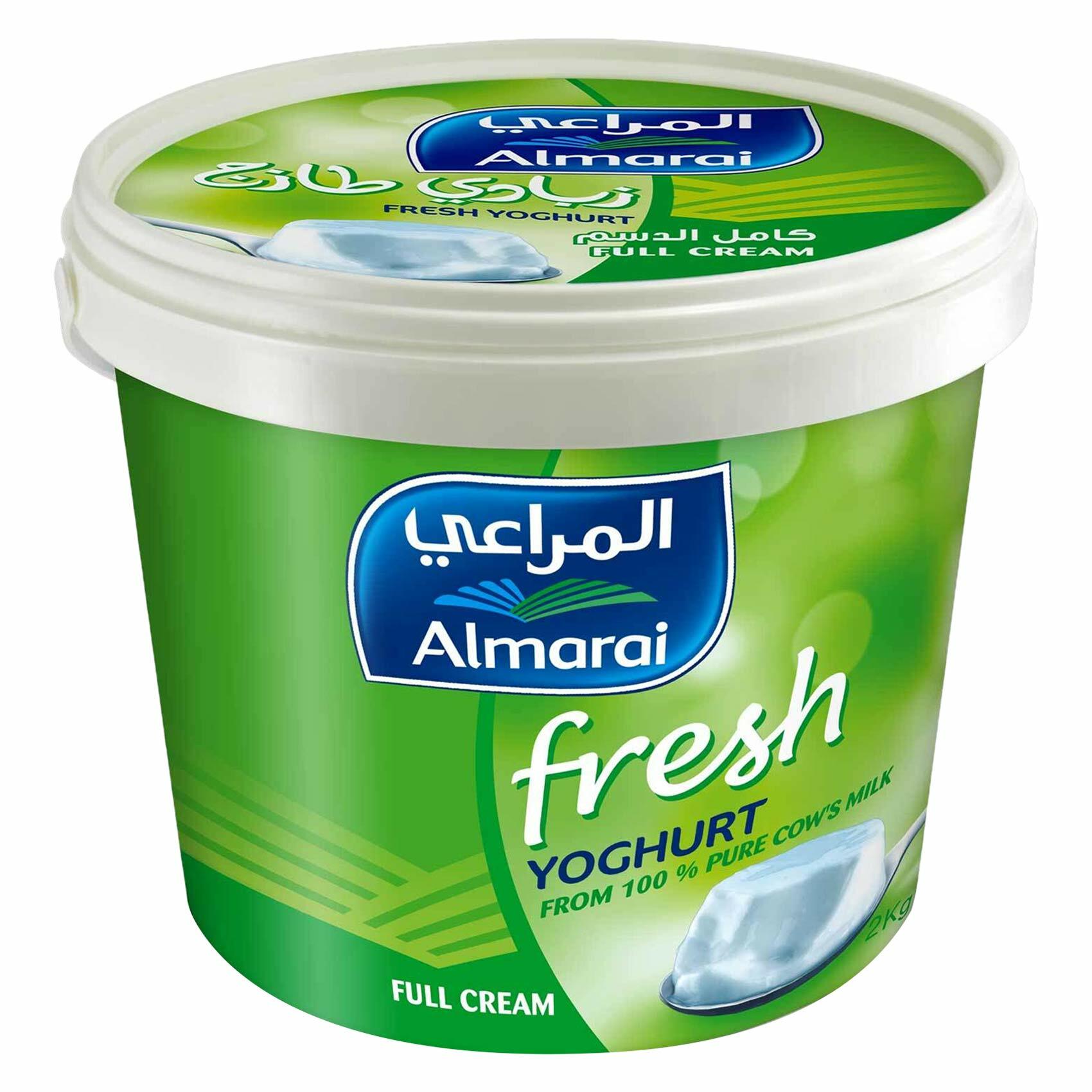 Buy Almarai Full Fat Plain Yoghurt 2kg Online Shop Fresh Food on