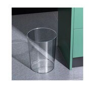 Acrylic Clear Waste Basket Bin Desktop Trash Can Mini Wastebasket Trash Can Bin Home kitchen shop office school