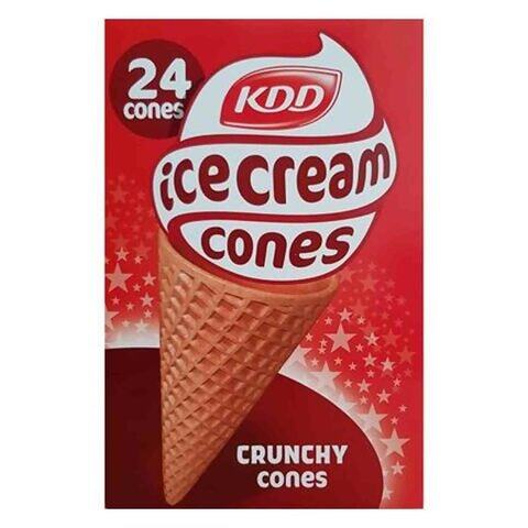 Kdd Ice Cream Crunchy Cones 24Pcs