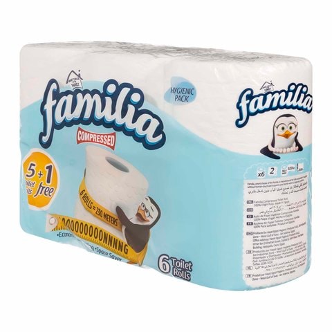 Buy Familia Compressed Toilet Paper Rolls - 5+1 Rolls Online - Shop ...