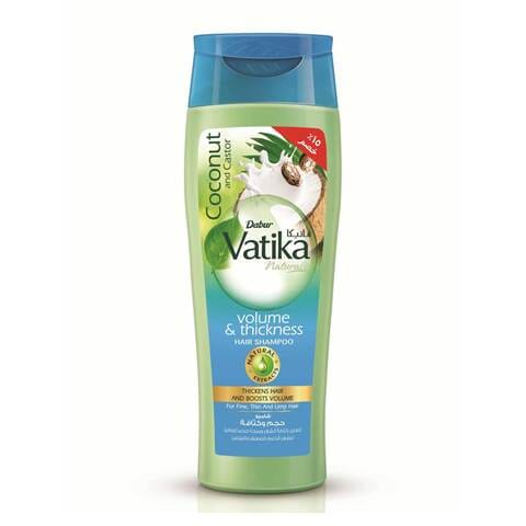 Buy Vatika Naturals Volume and Thickness Shampoo for Thin Hair - 360ml in Egypt
