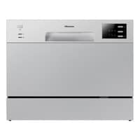 Hisense Countertop Dishwasher With Standing 6 Place Settings H6DSS White