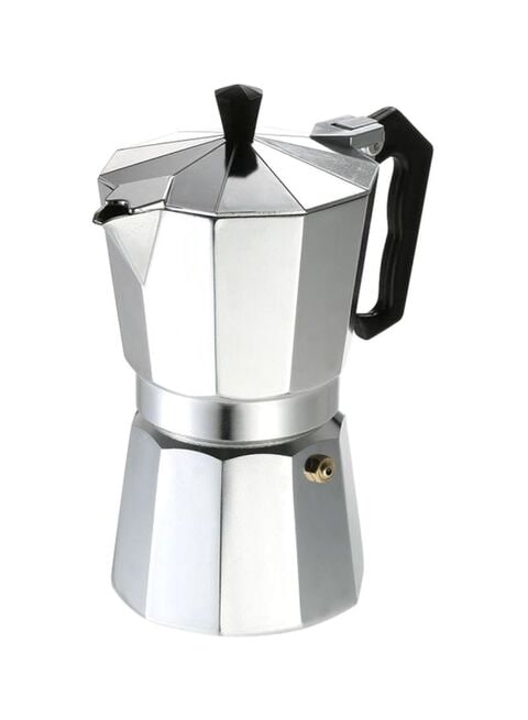 وعاء لصنع قهوة من الألومنيوم باللون فضي 20.5 × 18.5 × 10.3 سم