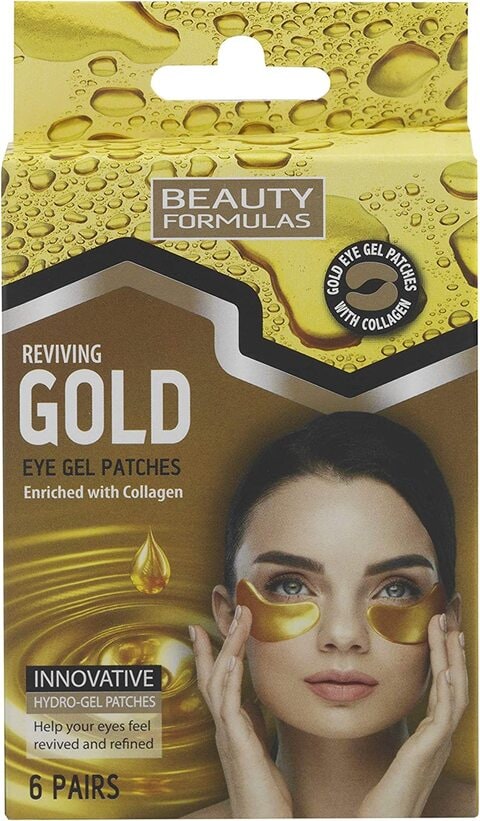 Beauty Formulas Reviving Gold Eye Gel Patches Pairs