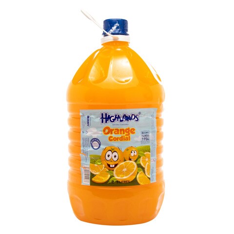 Highlands Cordial Orange Juice 5 lt