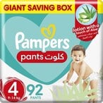 Buy Pampers Baby-Dry Pants diapers, Size 4, 9-14 kg, With Stretchy Sides for Better Fit and Leakage in Kuwait