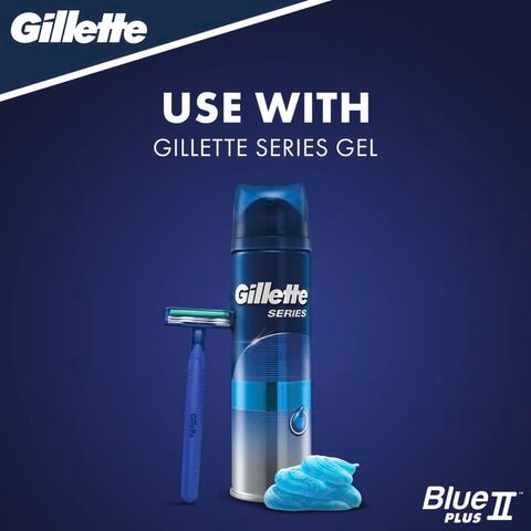 Gillette Razor Blue 2 Blades Plus Disposable 10 Pieces