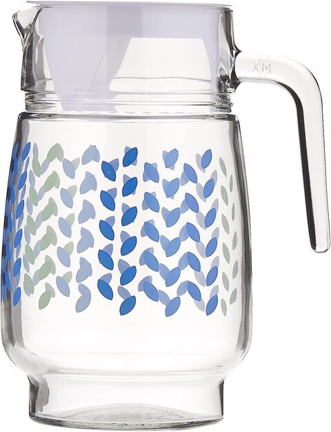 Royalford Asthray Glass Jug with Plastic Lid - 1000ML