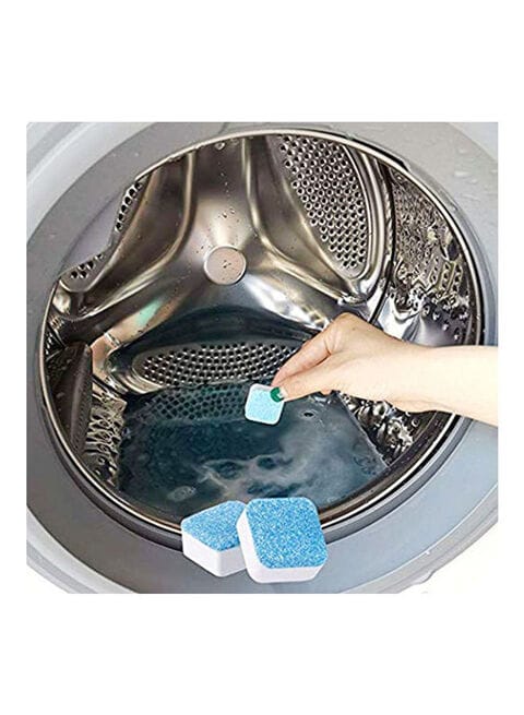 Marrkhor 20-Piece Washing Machine Effervescent Cleaner Tablet Set, Blue/White