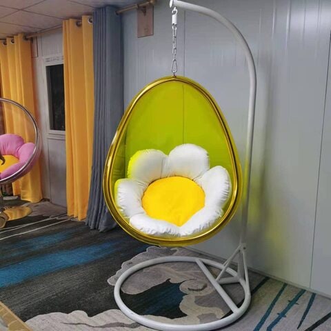 Yulan Transparent Bubble Chair Standing Indoor Swing Hanging Chair High Quality Hanging swing Transparent Acrylic Oval Shape F YL0T07 526