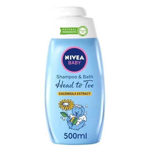 NIVEA Baby Bath Shampoo Head To Toe Calendula Extract 500ml