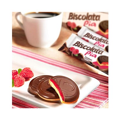 Biscolata Pia Biscuits Chocolate And Raspberry 100GR