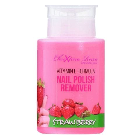Chrixtina Rocca Strawberry Vitamin E Nail Polish Remover Pink
